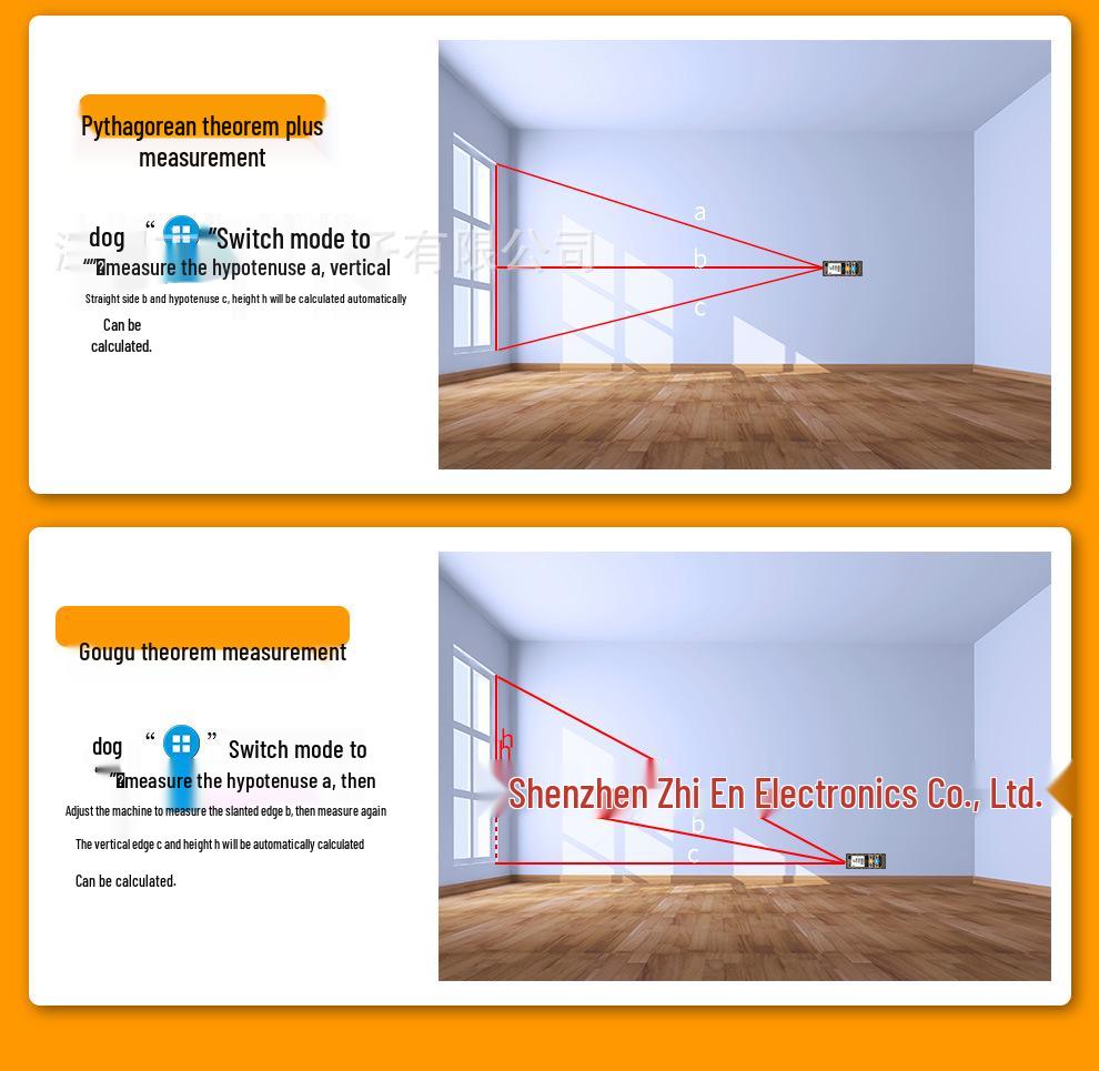 High-Precision Laser Distance Meter with Infrared Rangefinder