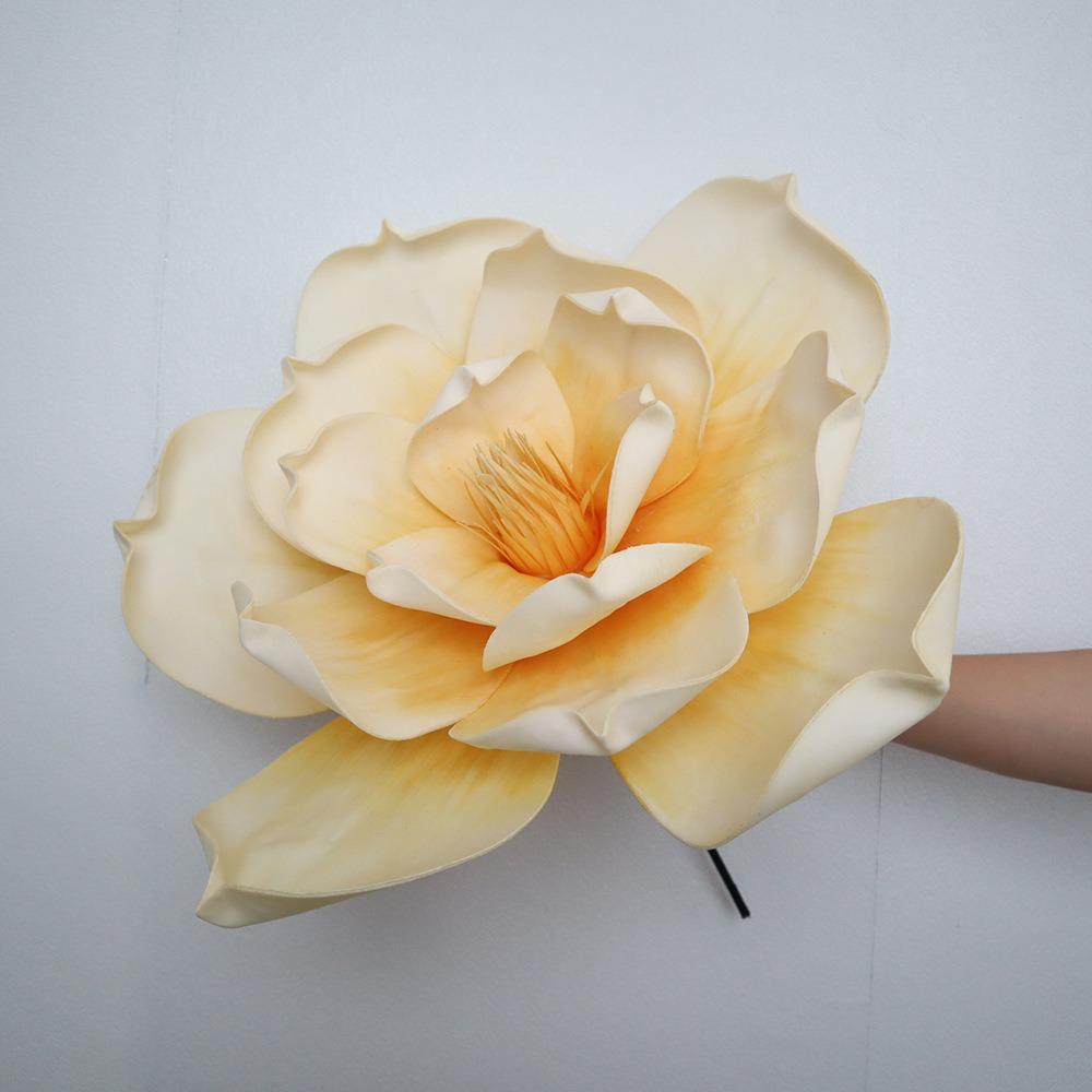 NEW 3D Simulated Magnolia Flower Large-scale Colorful Simulated Flower Shopping Mall Scenery 30/50CM Fake Magnolia Festival