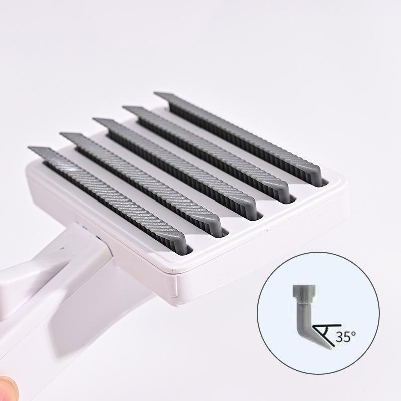 

Расческа для удаления волос с собаками, щетка для массажа, щетка для удаления волос, легко чистящаяся расческа с плавающим мехом для собак, аксессуары Style 1 серый