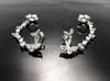 Wooing Drop Dead Silver Earrings & Ear Cuffs White Gold