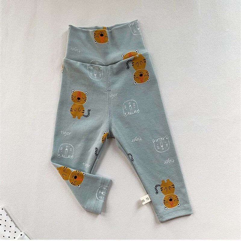 Baby Autumn Loungewear Onesie with Cute Cartoon Print, Long-Sleeve Romper for Boys and Girls
