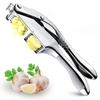 Garlic Press Garlic Press Slicer Stainless Steel 2in1 Garlic Mincer Double Function Garlic Crusher Handheld Garlic Squeezer Tool