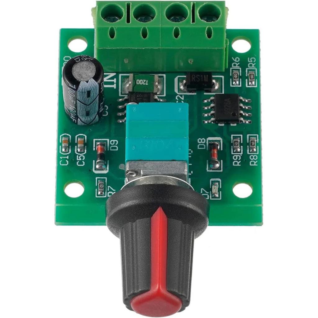 2 Stück Niederspannungs-Gleichstrommotor-Drehzahlregler Einstellbarer Treiber Gleichstrommotor Drehzahlregler Schalter mit Drehzahlreglerknopf