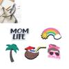 5pcs Beach Bag Decoration Coconut Tree Silicone Creative Insert Beach Bag Decorative Accessory for Handbag