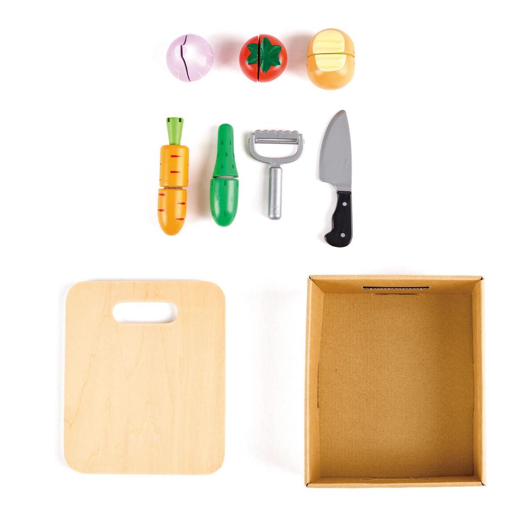 Hape Vegetable Ages 3 and Wooden Pretend Play E8850 Set, Up, Toy,