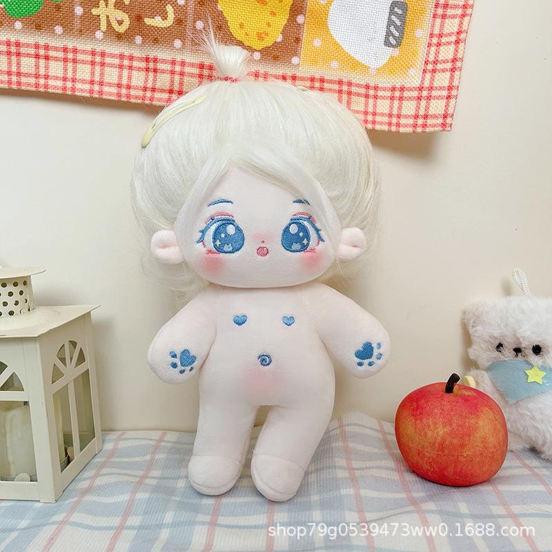 Kawaii IDol Doll 20cm Anime Plush Star Dolls Stuffed Customization Figure Toys Cotton Baby Plushies Toys Kids Collection Gifts
