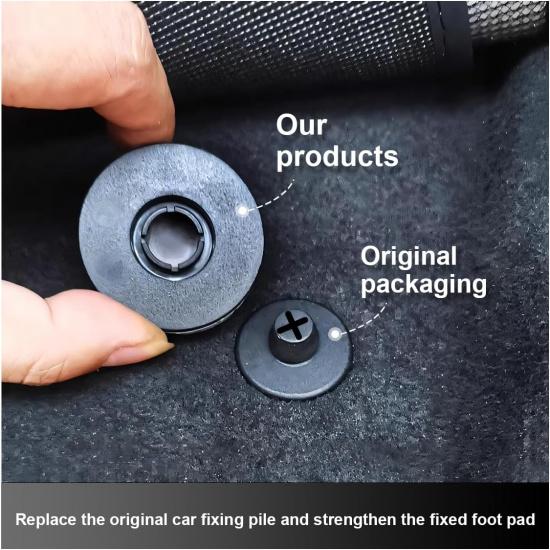 10 Sets Car Floor Mat Clips, Non-Slip Carpet Fixers, Automotive Fastener Carpet Clips, Car Floor Mat Retaining Clip Replacement For #3D0-864-851-B41