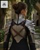 AEZLIN Women's Medieval Knight Costume Steel & Leather Gothic Warrior LARP Cosplay Outfit