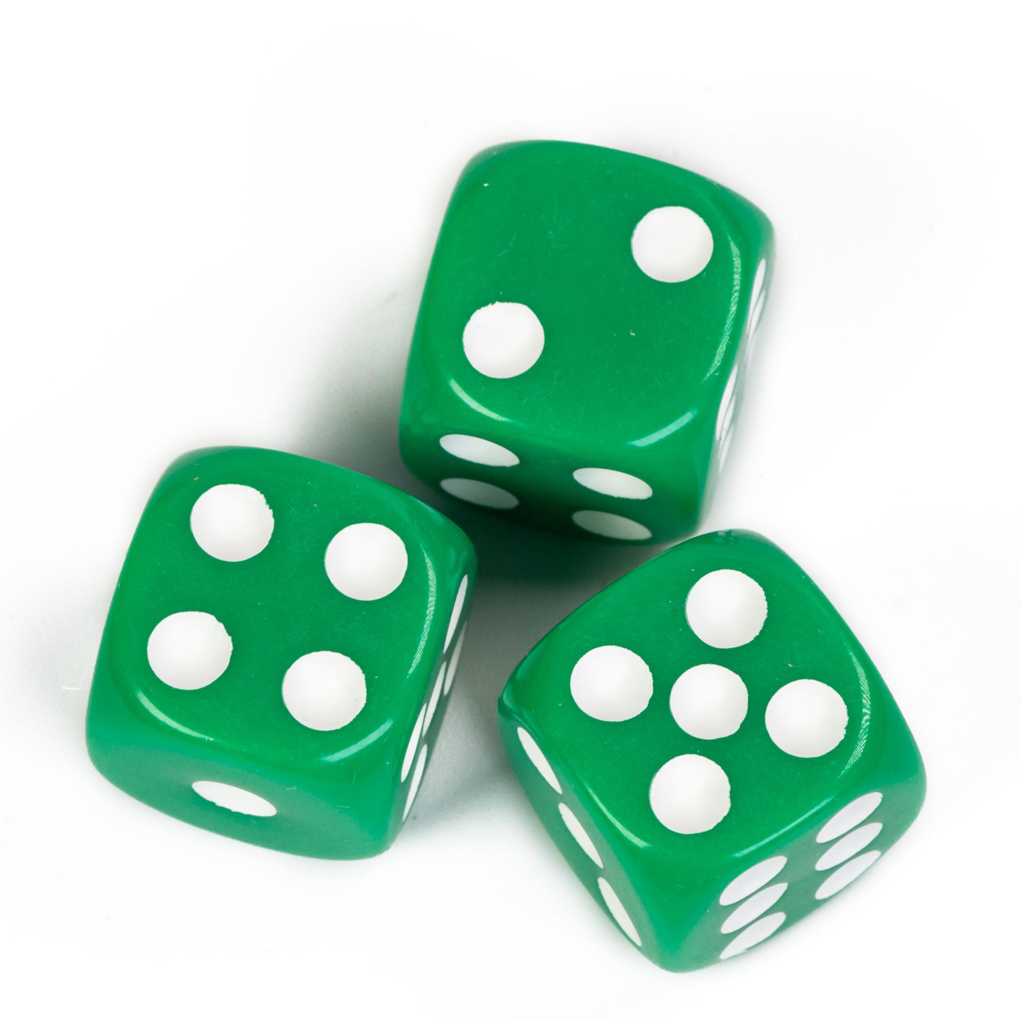 

Poludie 10Pcs D6 Six Sides Dice 16mm Funny Games Dice for RPG Club Gambling Desktop Party Bar Board Game Table Accessories 10pcs Green