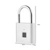 O10 Smart Fingerprint Padlock Waterproof Biometric Fingerprint Keyless Door Lock USB Rechargeable Security Padlock House Unlock