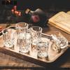 Ensemble de 6 Verres à Vin Tasses à Baijiu Pot à Vin Coupe à Vin Rouge Petites Tasses Distributeur de Vin Ensemble à Boire Liqueur Maison SGlass