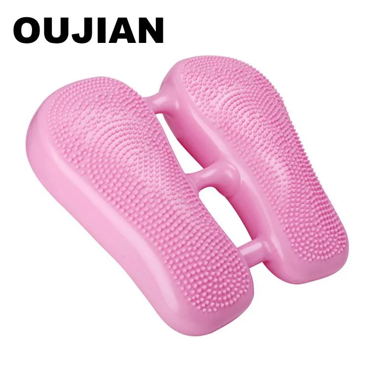 

Stepper Machine Home Multi-Functional Stationary Exercise Foot Pedal Fitness Equipment Silent Indoor Balance Inflatable Pad рожевий