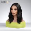 ALAN EATON Lace Front Wigs Synthetic Hair Long Water Wavy Dark Brown Daily Party Wig for Women Transparent Glueless Daily Part