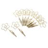 10Pcs Name Card Clips Metal Double Headed Strong Clip Sturdy Durable Wide Application Number Card