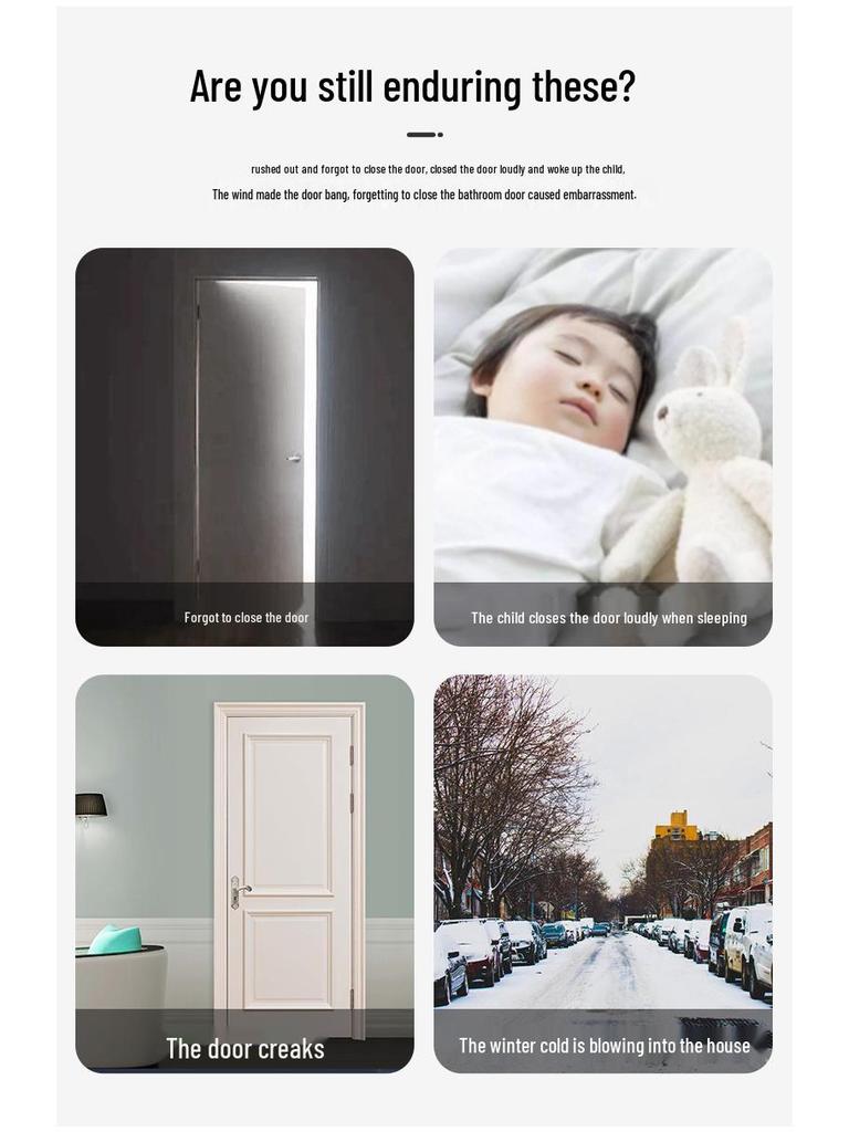 Hydraulic Silent Fireproof Automatic Door Closer with Non-Positioning Push-Pull Mechanism