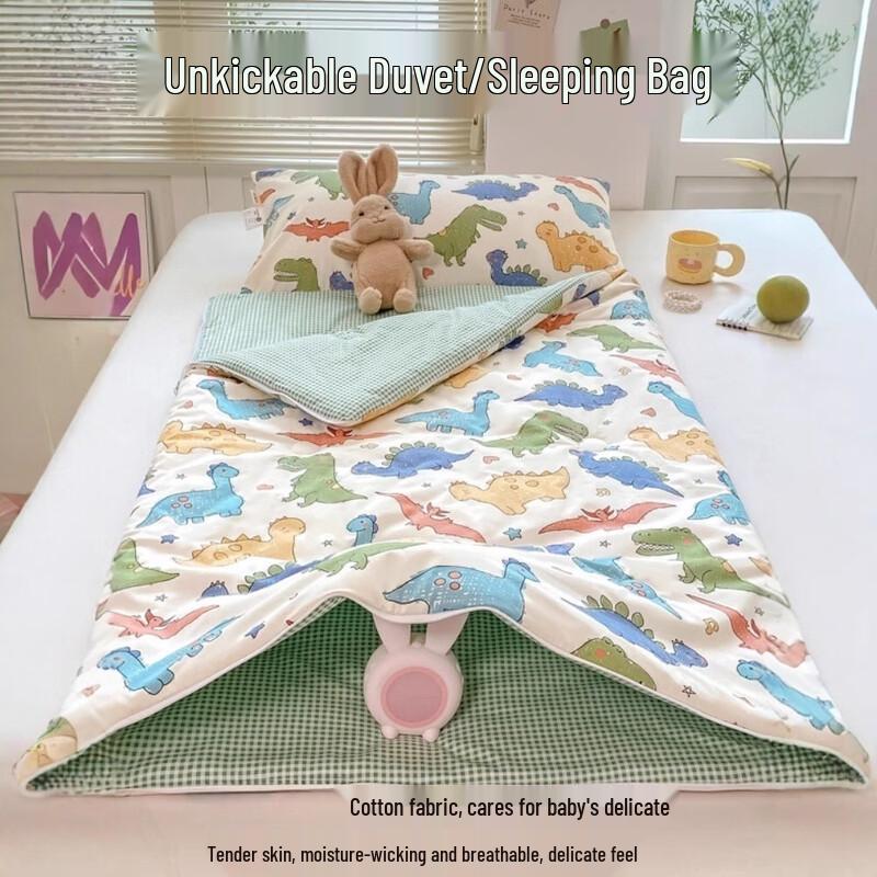 LISM Children's T-Rex Cotton Sleeping Bag Quilt