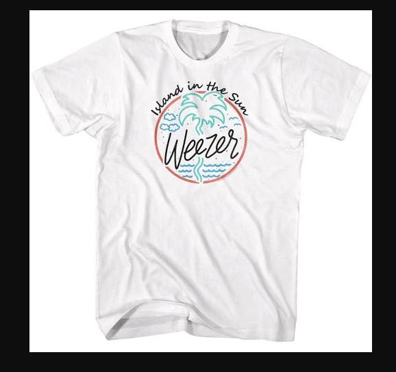 Weezer Island In The Sun White T-shirt S-5XL S