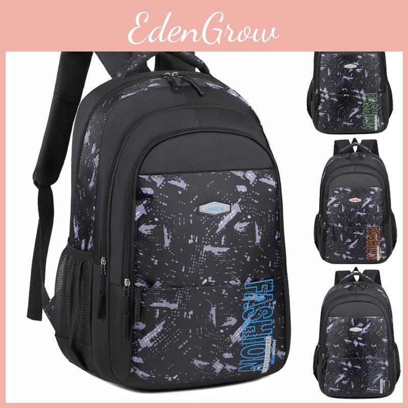 Oxford Backpack Breathable Laptop Compartment Curved Straps Unisex School Travel