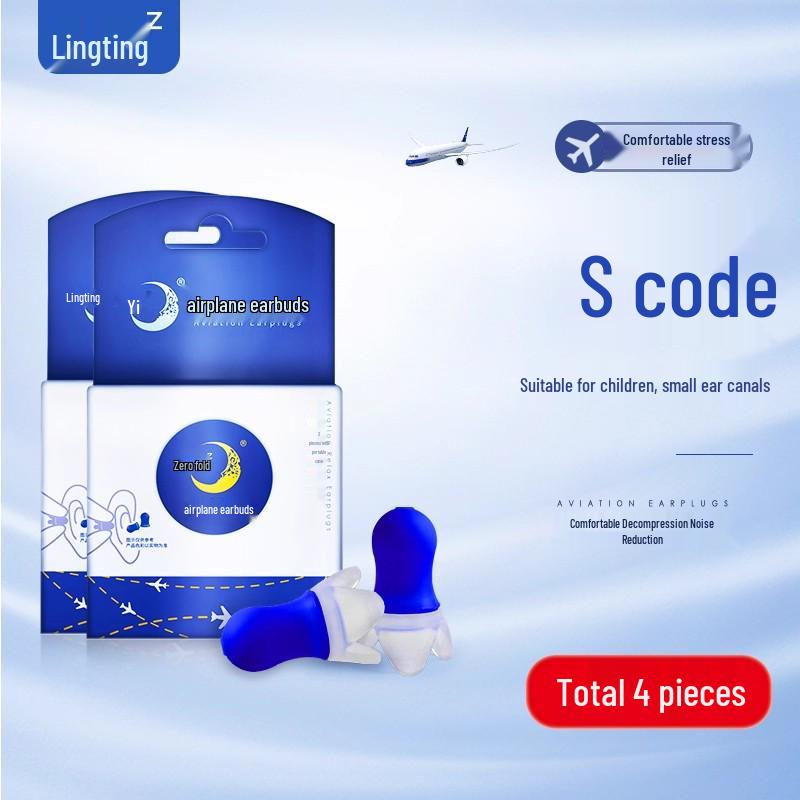 Lingting Noise-Canceling Airplane Earplugs: Pressure-Reducing Soundproofing for Men, Women, and Children