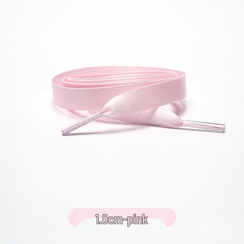 Candy Color Double-Sided 2cm Silk Shoelaces for Casual Shoes & Air Force 1