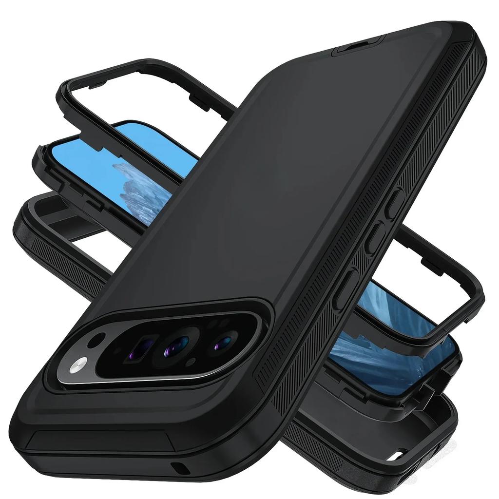 Heavy Duty OTT-BOX Defender Dustproof Case For Google Pixel 11 10 9 Pro XL 10A 9A TPU+PC Silicone Armor Shockproof Protect Cover