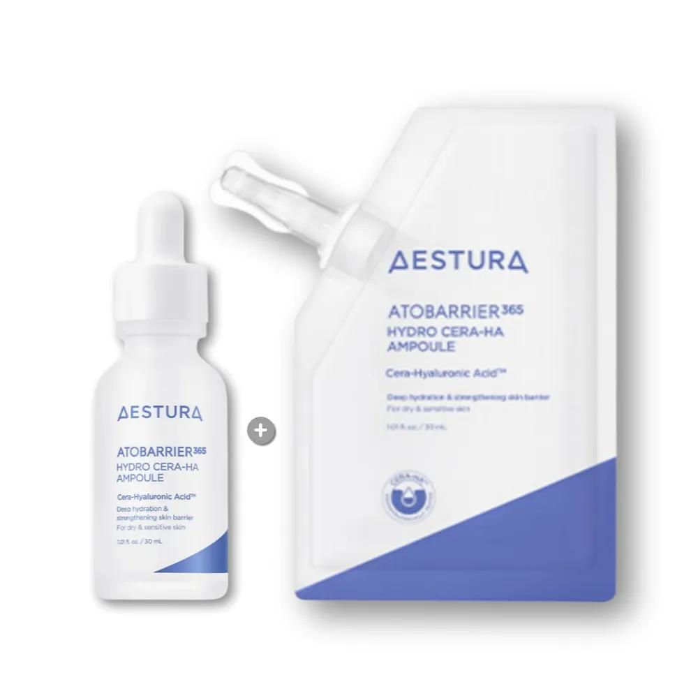 Aestura Atobarrier 365 Cera Hyal Inner Moisture Ampoule 30ml + Refill 30ml