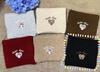 Love Bow Embroidered Scarf Women's Winter New Korean Versatile Warm Scarf Hand-knitted Student Couple