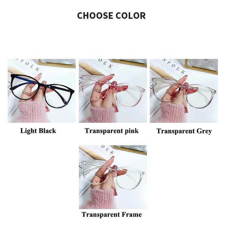 Anti-Blaulicht-Blockierbrille für Myopie Übergroße Myopiebrille Vintage-Rahmen Brille Kurzsichtige Brille