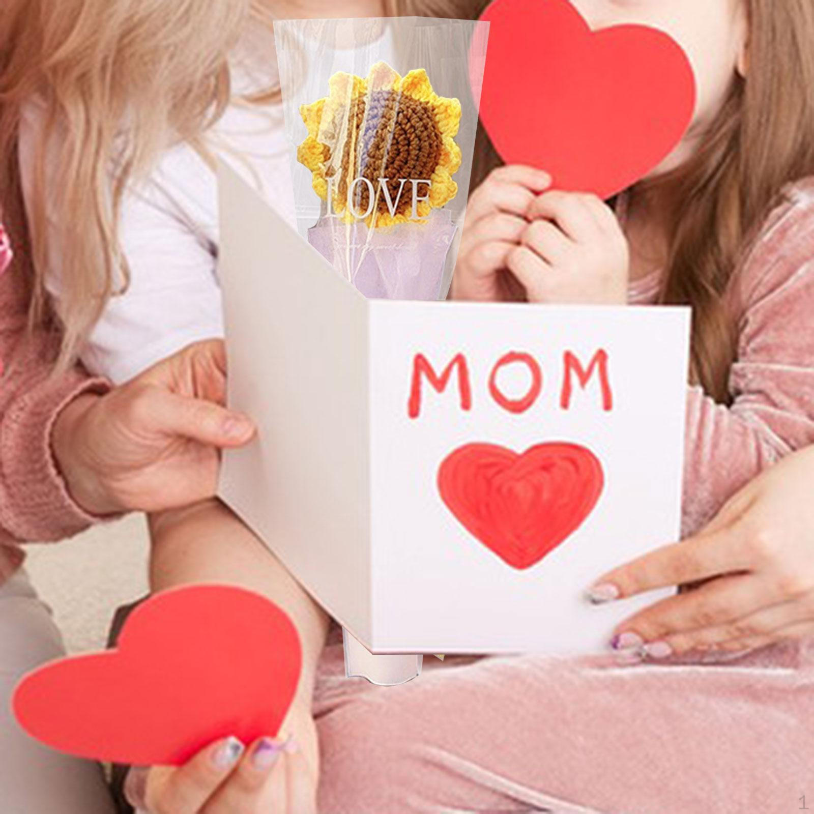 

Букет крючком, стабилизированный цветок, вязаный букет, искусственные цветы, на День матери жёлтый