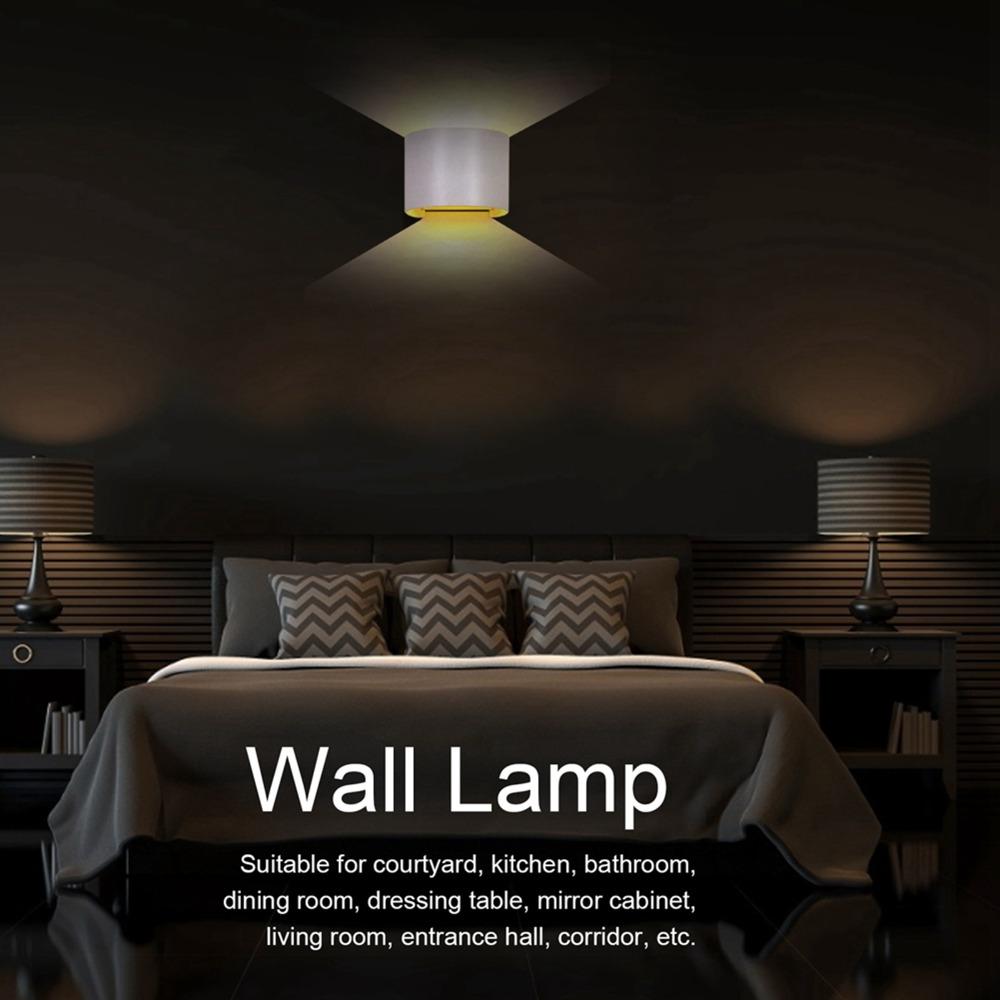 Semi-Circular LED Wall Lamp 12W Up Down Lighting Modern Wall Light  Garage