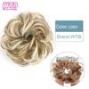 Synthetic Curly Straight Hair Messy Buns Female Hair Rings Fluffy Hair Pans Invisible Natural Seamless Donut Chignon Accessories