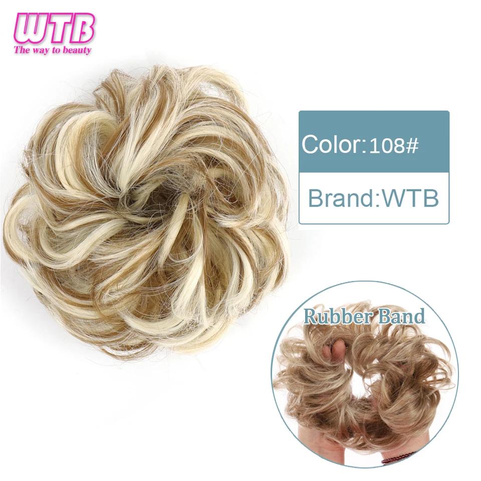 Synthetic Curly Straight Hair Messy Buns Female Hair Rings Fluffy Hair Pans Invisible Natural Seamless Donut Chignon Accessories