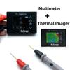 Portable 2in1 Thermal Imaging Multimeter with 32x24 For IR Resolution Digital Multimeter Functions and 8Hz Refresh Rate