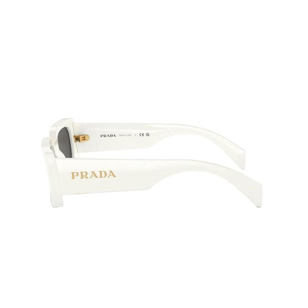 Prada Logo Acetate Rectangular Sunglasses Unisex sunglasses White PRA07S1425S0