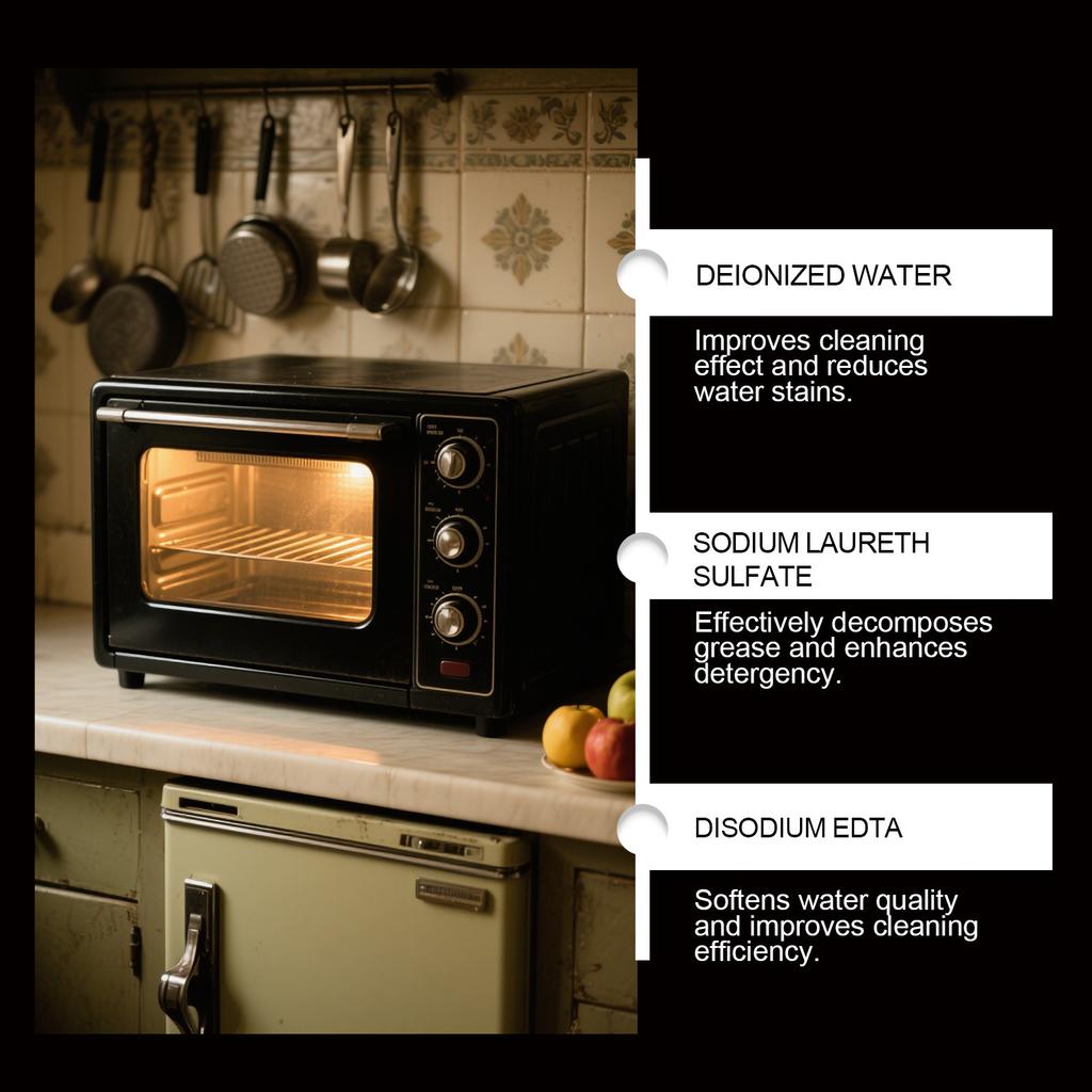 Powerful Oven Cleaner Spray Removes Stubborn Grease Burnt Residue Effortless Cleaning 237ml Plastic Bottle