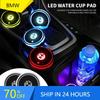 X6 X7 1/2PCS Car USB Charging Luminescent Cup Pad Interior Atmosphere Lamp For BMW E46 E85 E60 F10 E39 F30 E36 F20 E87 E90 E70 X