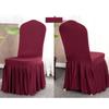 Universal All-inclusive Chair Cover Household One-piece Chair Cover Solid Color Skirt Elastic Chair Cover Hotel Generalv