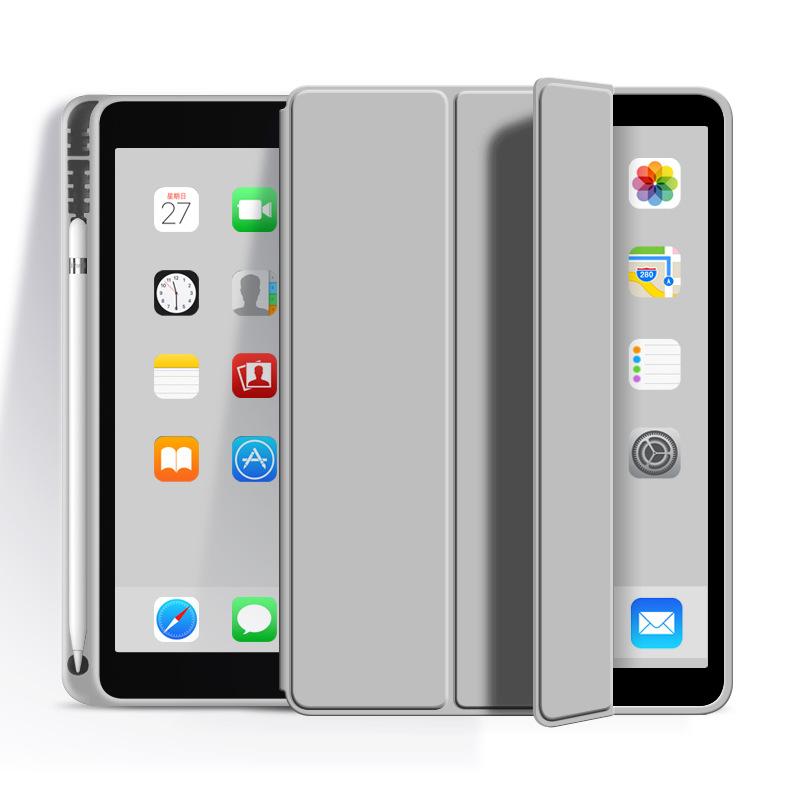 Compatible with Apple IPad 11 10.2-inch Protective Case with Pen Slot, 2021 Pro Silicone Air 4 Soft Case Mini 7 Leather Case
