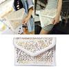 Women Hollow Flower Envelope Clutch Chain Shoulder Bag Evening Purse Handbag