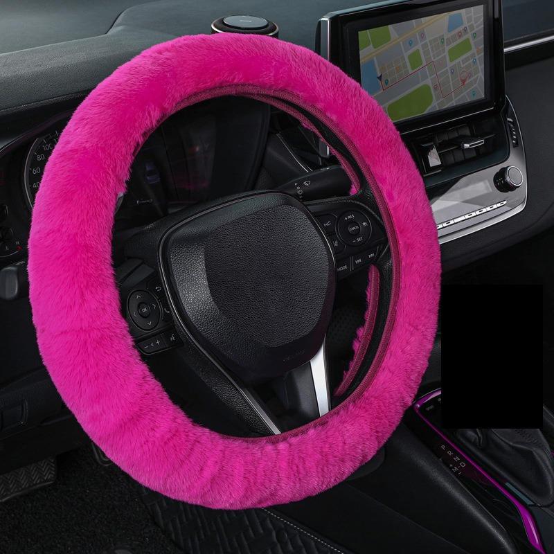 Husă Volan Pluș Blană Iepure Imitație Elastică Iarnă Caldă Anti-alunecare Husă Mâner Unisex