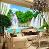 3d Stereo Waterfalls Wallpaper Nature Landscape Murals Living Room Tv Sofa Backdrop Wall Papers For Wall