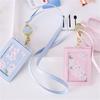 Credit Card Keyrings Student Sakura ID Card Holder Bus Card Cover Lanyard Card Holder Business Card