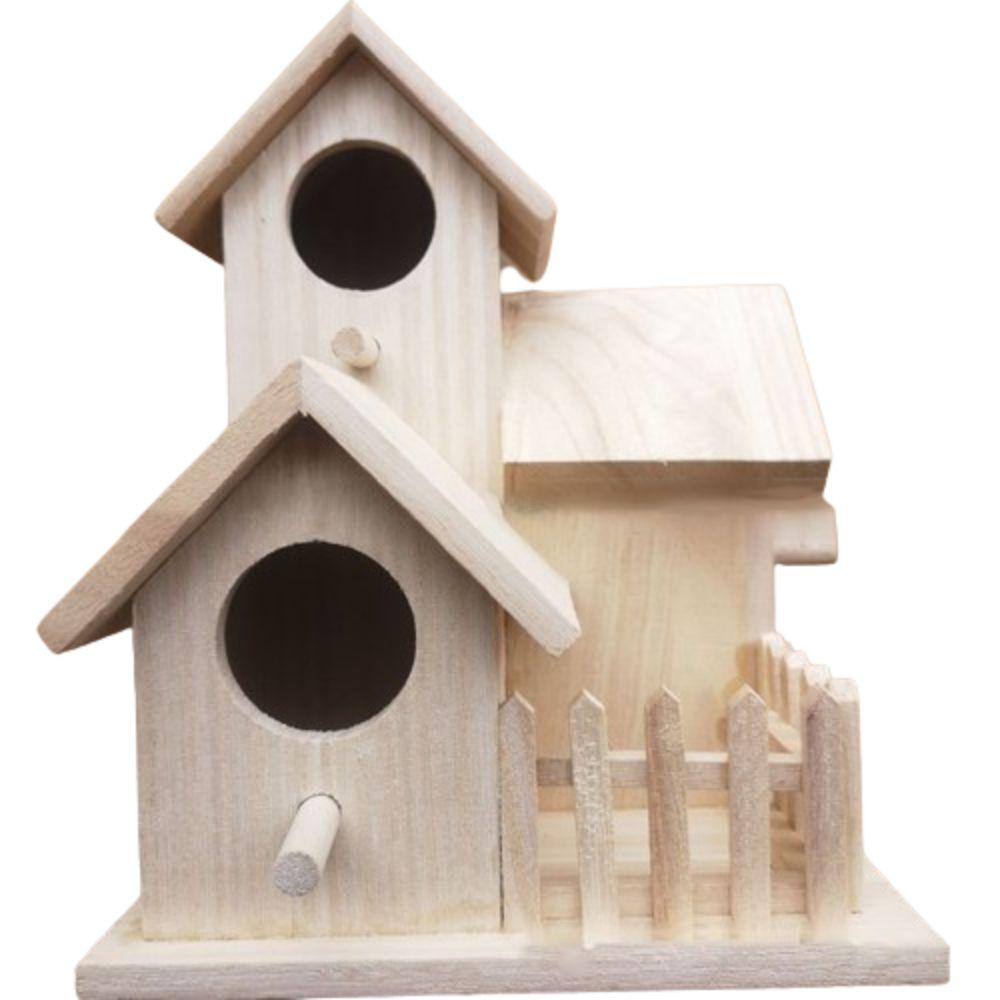 

Подвесной скворечник Экологичный Ящик для разведения маленьких птиц Прочный Погодоустойчивый Горячее гнездо для попугая