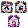 Lakarose Baby Black And White Label Cloth Book For Newborn Infant Early Education Visual Stimulation Tear-resistant Biteable Sound Paper Book
