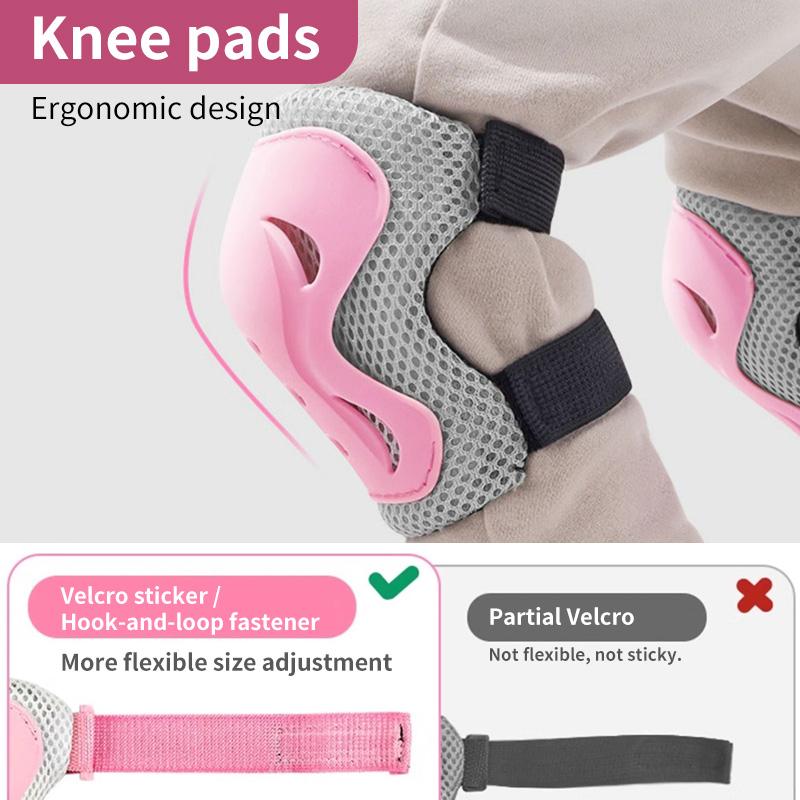 Child Protective Equipment Helmet Elbow Knee Pads for Girls Aged 3 4 5 6 7 8 9 10 11 12 Year Boy Suitable for Roller Skating and Skiing