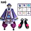 Genshin Impact Qiqi Zombie Cosplay Costume Hat Fancy Dresses Outfit Halloween