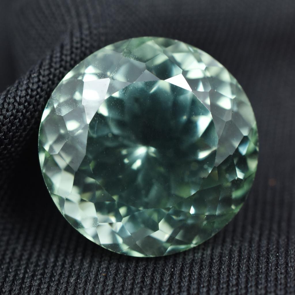 Bluish Green Real Sapphire 17.10 Ct Natural Round Cut Loose Gemstone CERTIFIED