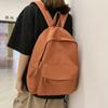 Solid Color Backpack Female Schoolbag Female Student Backpack Male