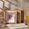 1pc Mini Hollow Picture Frame, Square Inch Mini Picture Frame, Table, DIY Specimen Frame Mounting, Wooden Picture Frame