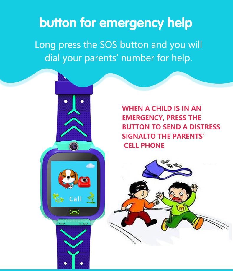 Multilingual Children's Smartwatch Q12 - Fifth Generation with Photo, Positioning, and SIM Card Features